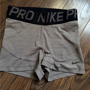 Nike Women's Athletic Gray and Black Shorts